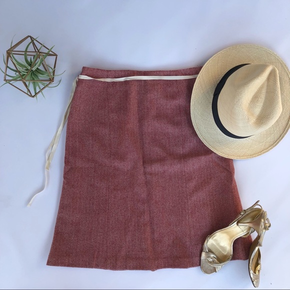 J. Crew Dresses & Skirts - Red and cream JCrew skirt!